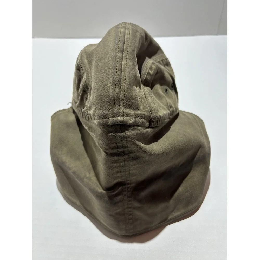 Filson Tin Cloth Wildfowl Insulated Hat Cotton Canvas Wool Tan Hat Size Large